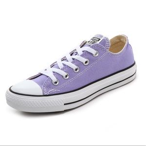 Converse Lavender Low Tops